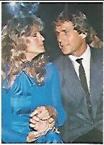 CROMO 159 SUPERCROMOS DE FABULA: PAREJAS FAMOSAS. No 190. Farrah Fawcett y Ryan ONeal