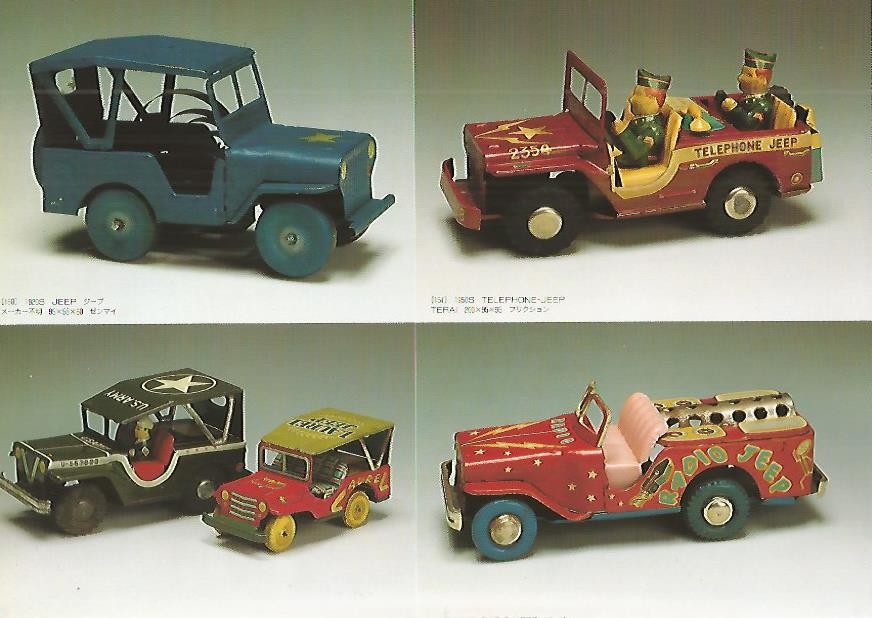 LAMINA / SHEET 29: JEEP. 1920s/ TELEPHONE JEEP. 1950s/ US ARMY. 1950s / LAUREL JEEP. 1940s/ RADIO JEEP. 1950s