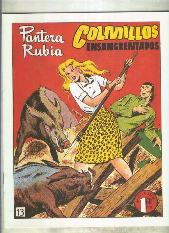 Pantera Rubia facsimil: Colmillos ensangrentados
