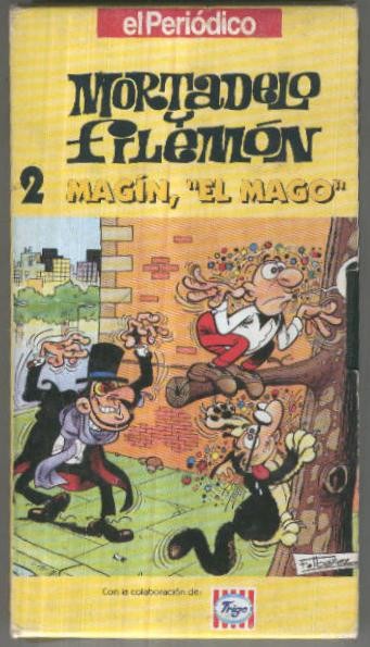 VHS Animacion: MORTADELO Y FILEMON No.02 - Magin, el Mago (El Periodico)