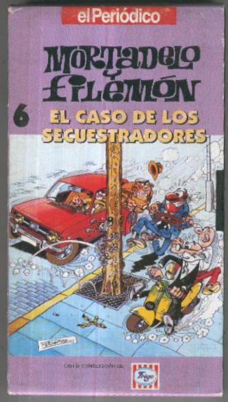 VHS Animacion: MORTADELO Y FILEMON No.06 - El Caso de los secuestradores (El Periodico)