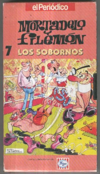 VHS Animacion: MORTADELO Y FILEMON No.07 - Los Sobornos (El Periodico)