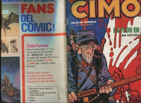 Cimoc revista numero 008 (numerado 1 en trasera, algo aviejado)