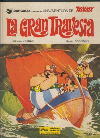 Asterix: La gran travesia (edicion 1977, arruga plastificado cubierta)