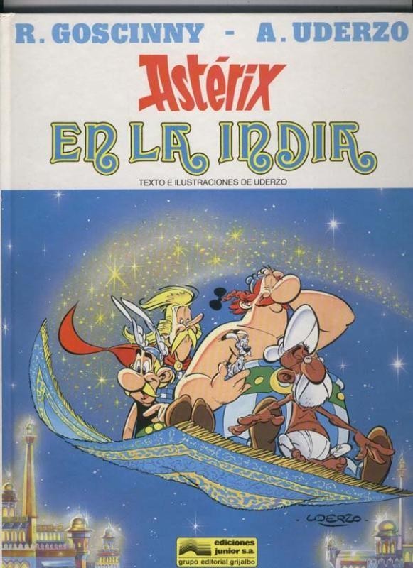 Asterix edicion 1987: En la india (numerado 1 en hoja blanca interior)