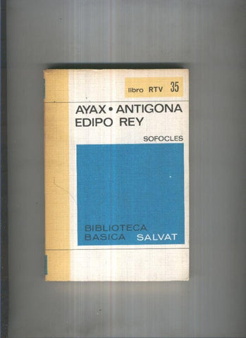 LIbro RTV numero 035: Ayax-Antigona-Edipo Rey