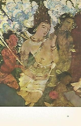 LAMINA 1526: El dios Indra acompañado de ninfas celestiales. Cueva XVII. Siglo V