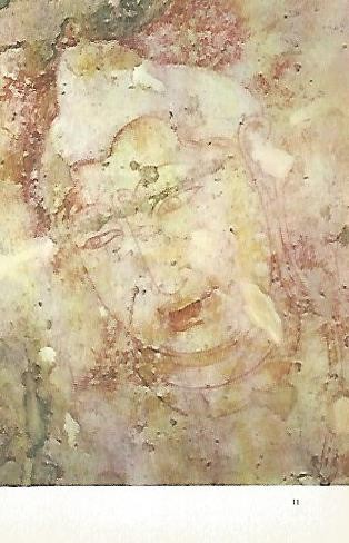 LAMINA 1548: Cabeza de Buda. Cueva de Hindagala cerca de Kandy.
