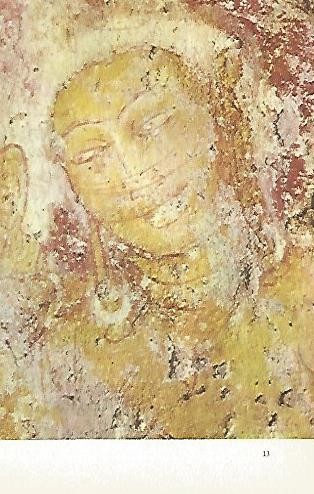 LAMINA 1550: Cabeza de un servidor celeste de Indra. Cueva de Hindagala cerca de Kandy