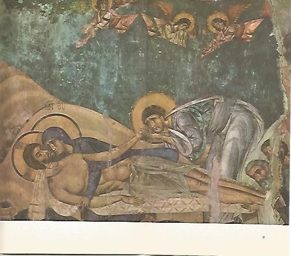 LAMINA 1576: La Virgen y San Juan se lamentan. Nerezi. 1164