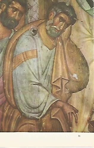LAMINA 1583: Lamentacion de un apostol. Sopocani. 1260