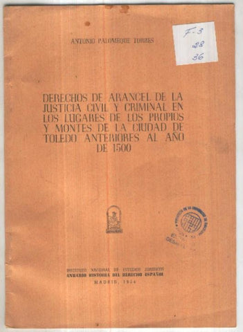 Derechos de arancel de la justicia civil y criminal ...