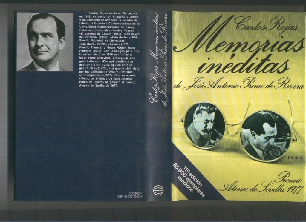 Memorias ineditas de Jose Antonio Primo de Rivera (onceava edicion)
