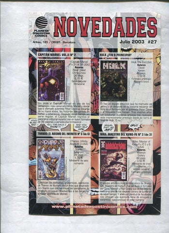 Planeta Novedades julio 2003 numero 27
