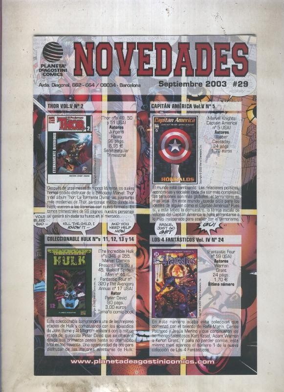 Planeta Novedades septiembre 2003 numero 29