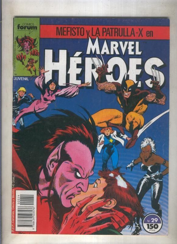 Marvel Heroes numero 29: Mefisto y La Patrulla X (numerado 1 en trasera)