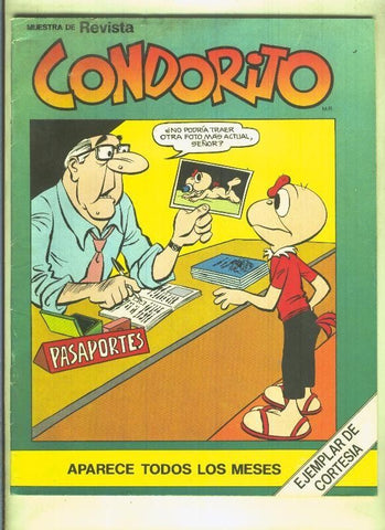 Condorito ejemplar de cortesia editorial (numerado 3 en traser)