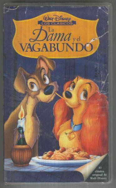 VHS-Cine: LA DAMA Y EL VAGABUNDO (Disney)