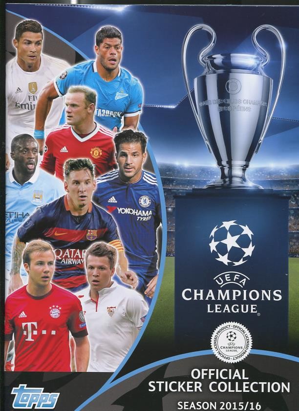 Album cromos : UEFA  CHAMPIONS LEAGUE 2015/16, oficial Sticker collection