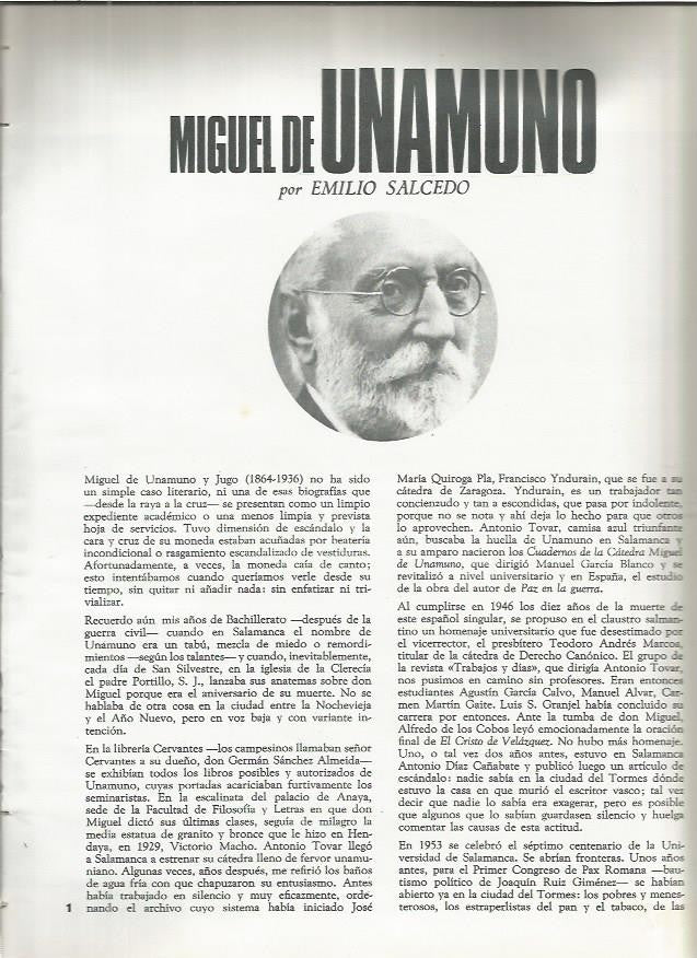 FASCICULO 098: UNAMUNO