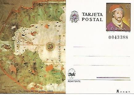 Postal 53430: Carta de Juan de la Cosa. 1500