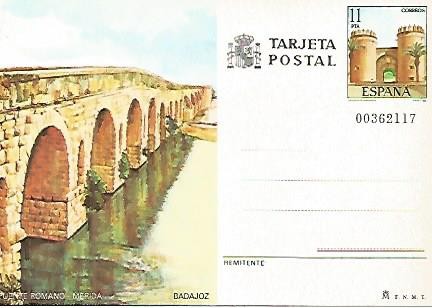 Postal 53435: MERIDA. Puente romano 
