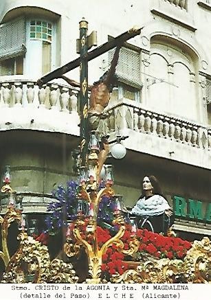 Postal 53643: CRISTO DE LA AGONIA y MARIA MAGDALENA. Elche Alicante