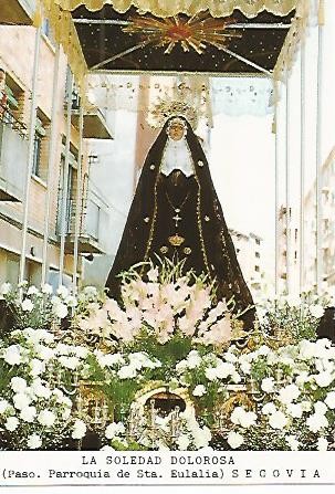 Postal 53687: LA SOLEDAD DOLOROSA. Segovia