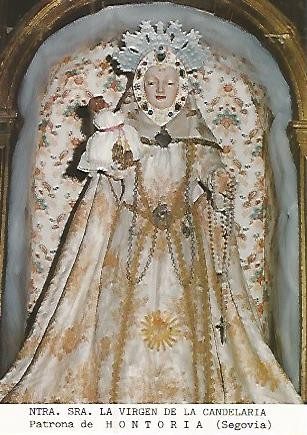 Postal 53709: VIRGEN DE LA CANDELARIA. Hontoria Segovia
