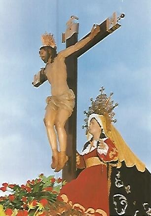 Postal 53714: CRISTO DE LA SANGRE y VIRGEN DE LOS DOLORES. Elche Alicante
