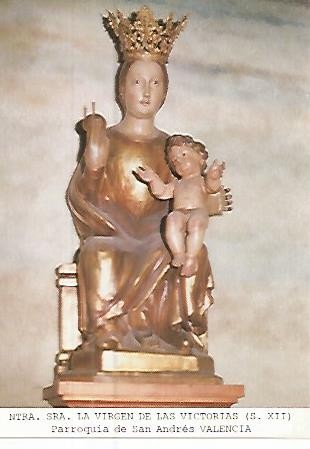 Postal 93723: VIRGEN DE LAS VICTORIAS. Parroquia de San Andres de Valencia