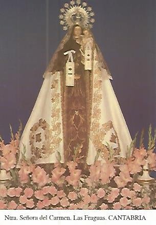 Postal 53726: NUESTRA SEÑORA DEL CARMEN. Las Fraguas Cantabria