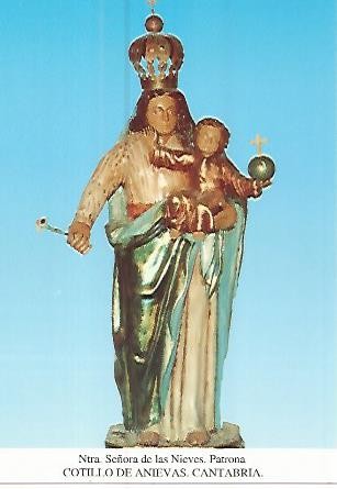 Postal 53727: NUESTRA SEÑORA DE LAS NIEVES. Cotillo de Anievas Cantabria