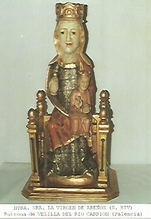 Postal 53732: VIRGEN DE AREÑOS. Velilla del Rio Carrion Palencia