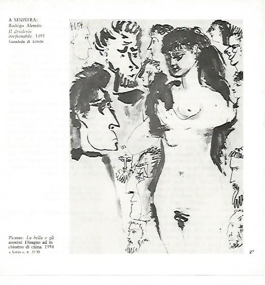 LAMINA 1694: PICASSO. La bella y los hombres
