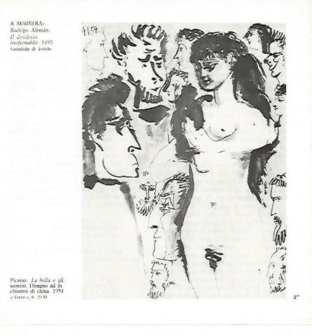 LAMINA 1694: PICASSO. La bella y los hombres