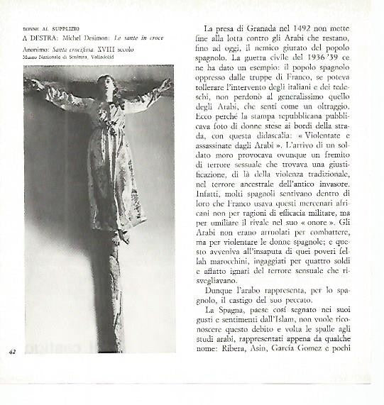 LAMINA 1701: Santa crucificada. Siglo XVIII