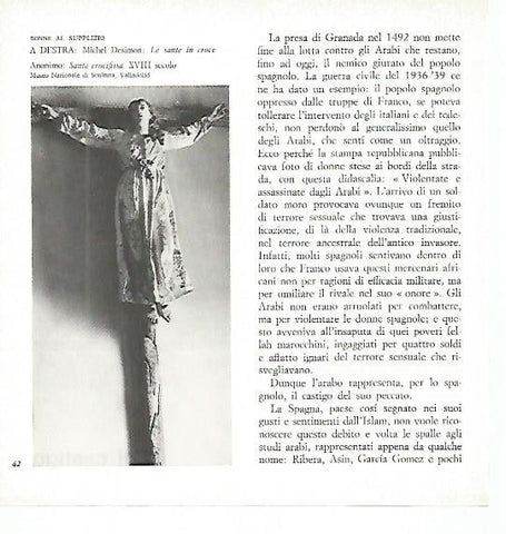 LAMINA 1701: Santa crucificada. Siglo XVIII