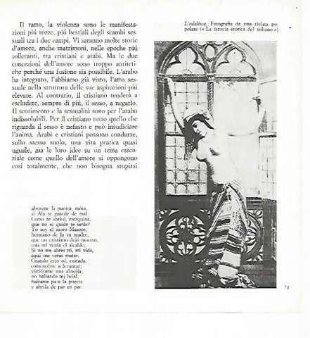 LAMINA 1716: La odalisca. Fotografia de una revista popular