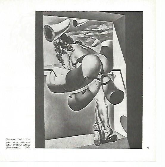 LAMINA 1720: DALI. Virgen sodomizada por la propia castidad