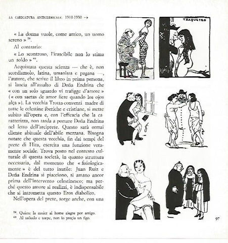 LAMINA 1729: Caricaturas anticlericales. 1910-1930