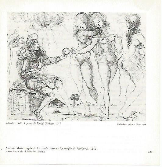 LAMINA 1746: DALI. Las manzanas de Paris
