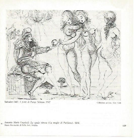 LAMINA 1746: DALI. Las manzanas de Paris
