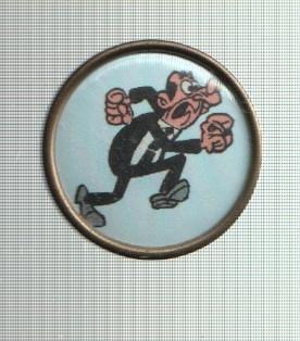 Pins: Ibañez: Botones Sacarino: El presi