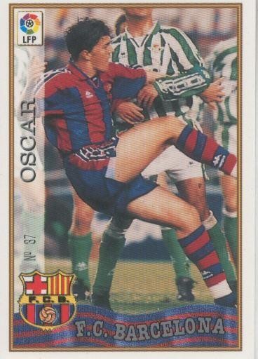 Cromo Liga 97/98: F.C.Barcelona numero 037: Oscar