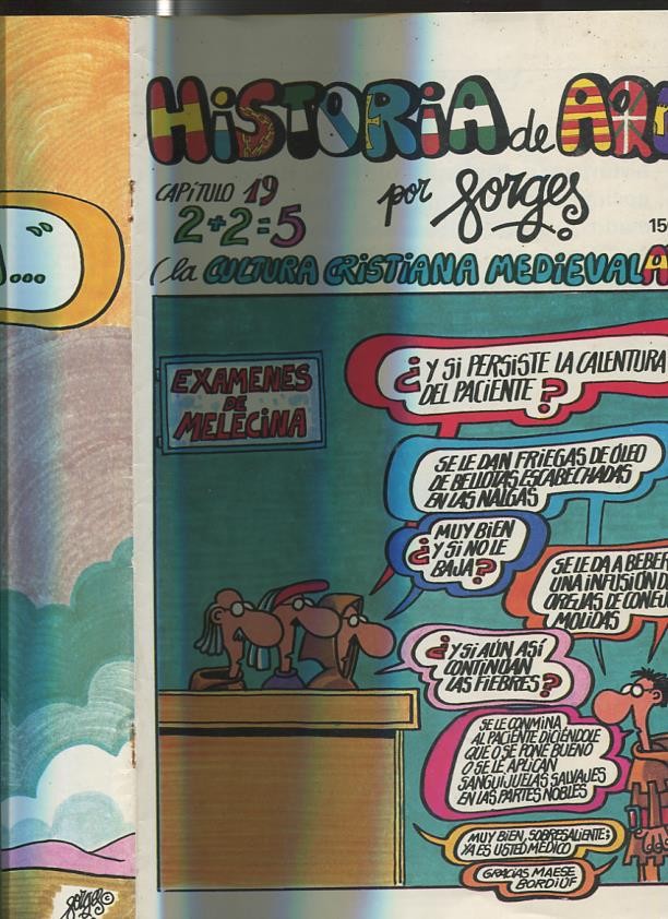 Forges: Historia de Aqui numero 19 (grapa sacada por haber cogido oxido)