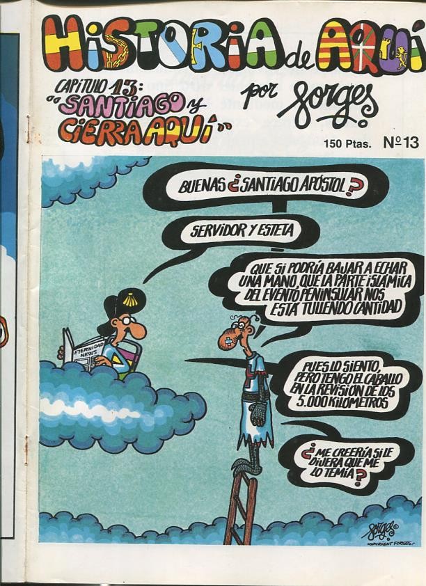 Forges: Historia de Aqui numero 13 (grapa sacada por haber cogido oxido)