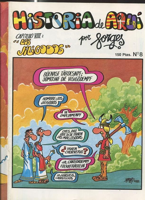 Forges: Historia de Aqui numero 08 (grapa sacada por haber cogido oxido)