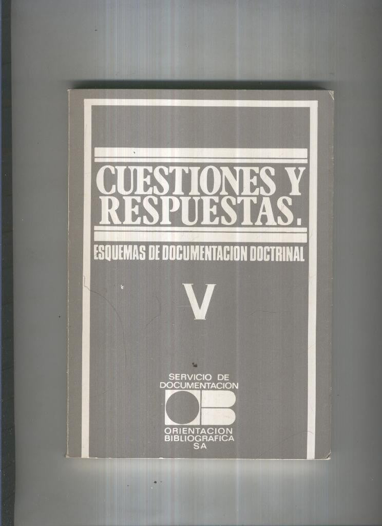Cuestiones y respuestas Vol. V