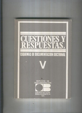 Cuestiones y respuestas Vol. V